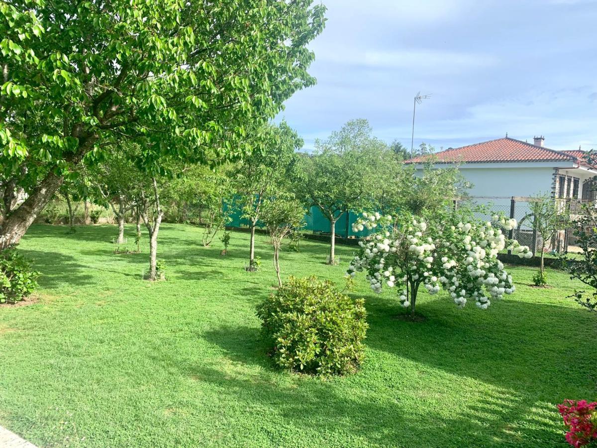 OrtonoA Casa Vermella Con Jardin A 10 Minutos De Santiago De Compostelaアパートメント エクステリア 写真